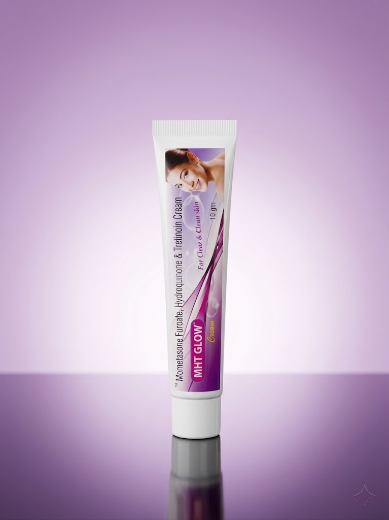 MHT Glow Cream tube &mdash; 10g clinical skin correction formula