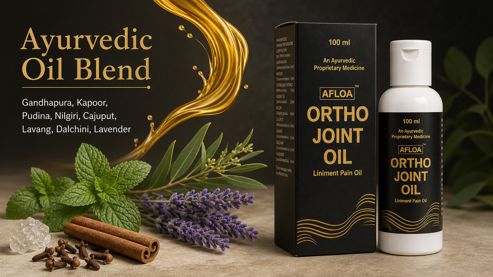 Ayurvedic oil blend description image
